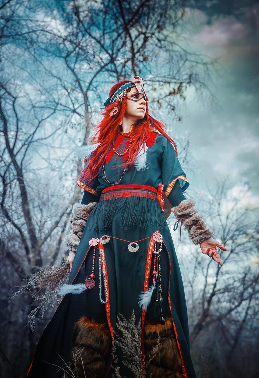 Girls in Slavic costumes underwear in Keretaro