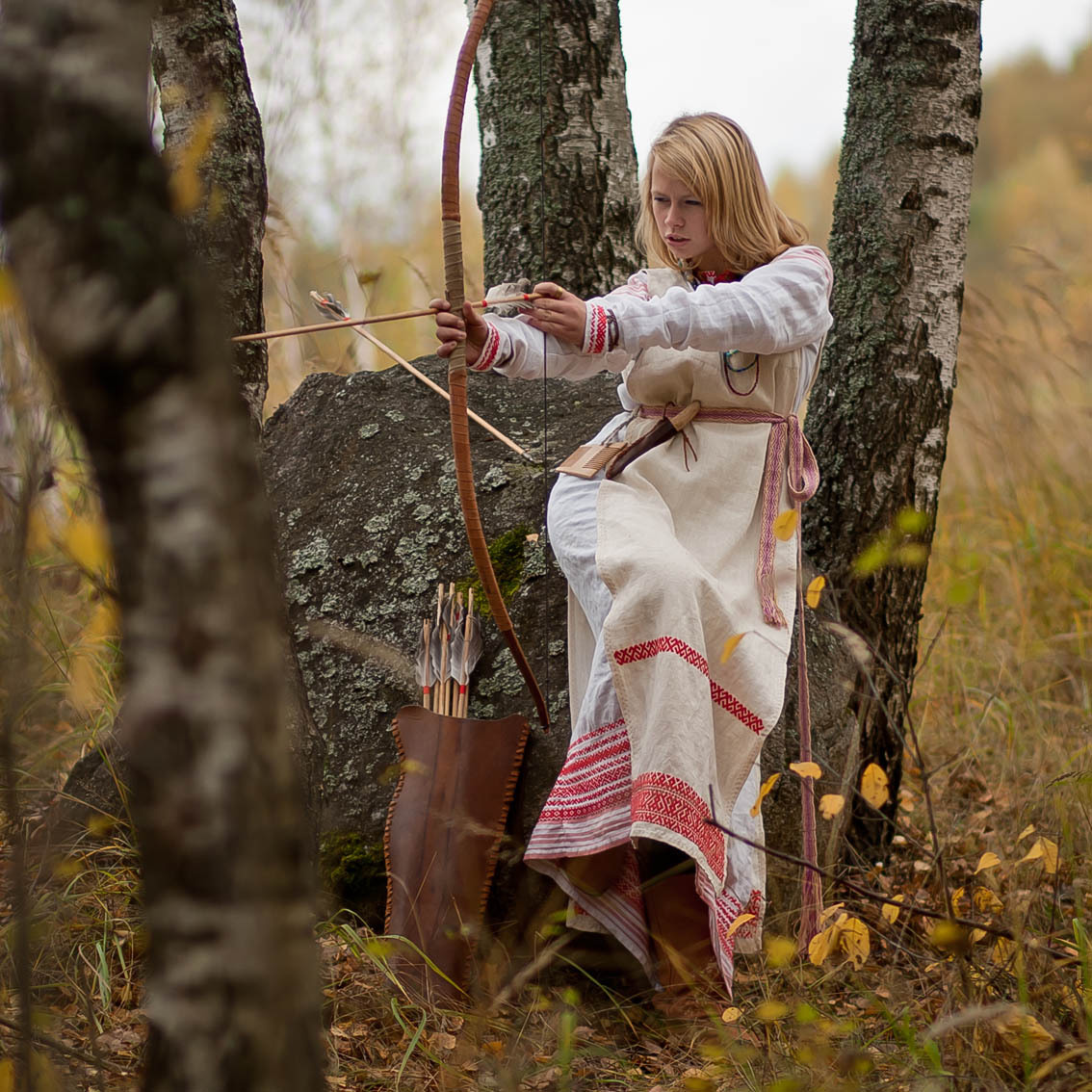 Sexy photo Girls in Slavic costumes in Keretaro